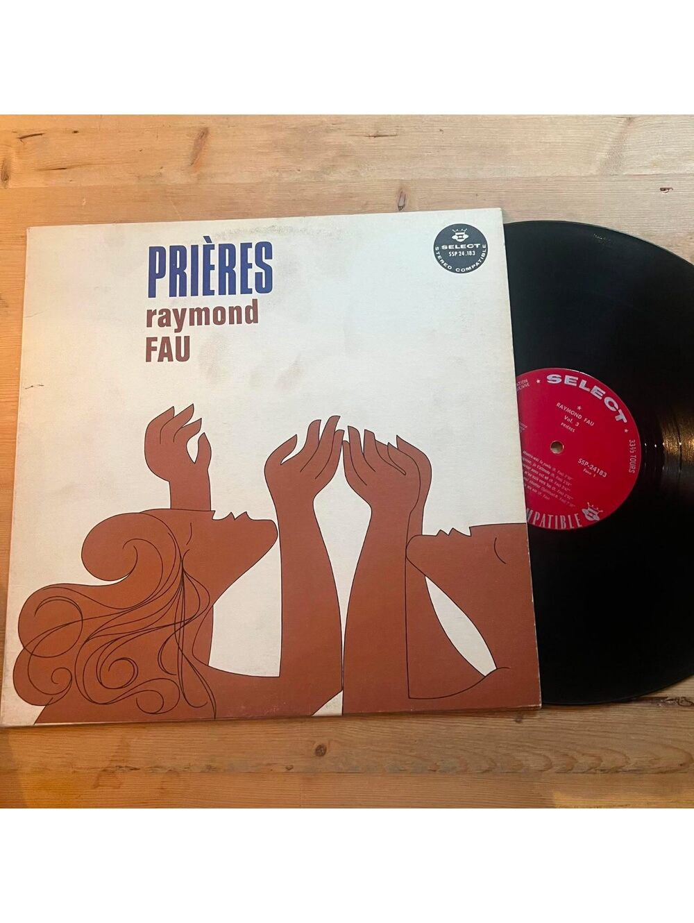 Raymond Fau - Prières 33rpm VG+ VR18